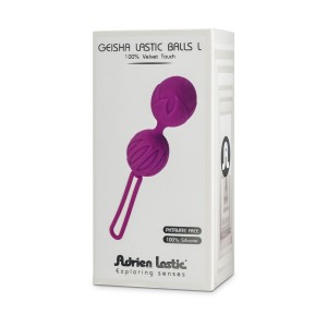 Вагінальні кульки Adrien Lastic Geisha Lastic Balls BIG Violet (L), діаметр 4 см, вага 90 гр. Photo 3