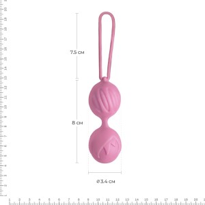 Вагінальні кульки Adrien Lastic Geisha Lastic Balls Mini Pink (S), діаметр 3,4 см, маса 85 г. Photo 2