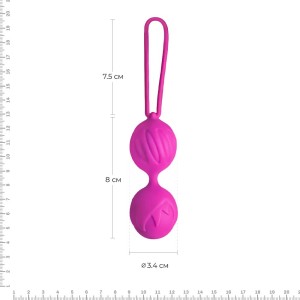 Вагінальні кульки Adrien Lastic Geisha Lastic Balls Mini Magenta (S), діаметр 3,4 см, вага 85 г. Photo 2