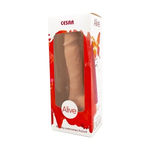 Фалоімітатор Alive Cesar Mega Realistic, діаметр 3,5 см, FutureSkin, двошаровий, найреалістичніший. Photo 3