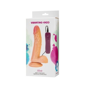 Фалоімітатор Alive Enzo з вібрацією, ПВХ, діаметр 4,3 см. Photo 2