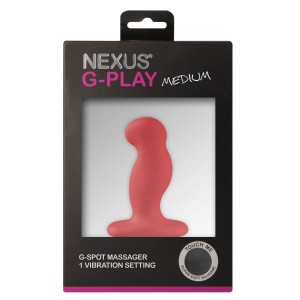 Вібромасажер простати Nexus G-Play Plus M Red, макс діаметр 3 см, перезаряджається. Photo 2