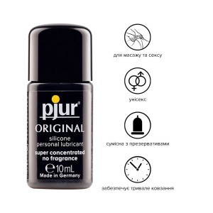 Універсальна змазка на силіконовій основі pjur Original 10 мл, 2в1: для сексу та масажу. Photo 2