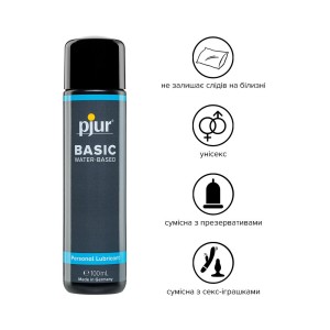 Змазка на водній основі pjur Basic waterbased 100 мл, ідеальна для новачків, найкраща ціна/якість. Photo 2
