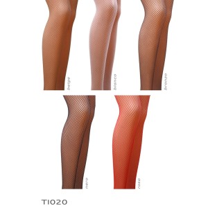 Колготки в дрібну сіточку Passion TI020 nero 1/2, Black, кабаретки, без виділених трусиків. Photo 3