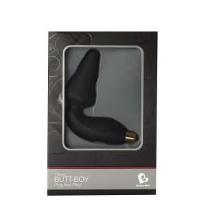 Вібропробка Rocks Off Butt-Boy Black зі стимуляцією промежини. Photo 2