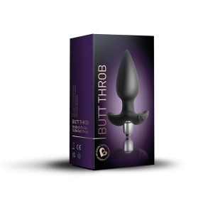 Анальна вібропробка Rocks Off Butt Throb Black. Photo 2