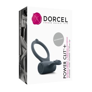Эрекционное кольцо Dorcel Power Clit Plus с вибрацией, перезаряжаемое, с язычком со щеточкой. Photo 2
