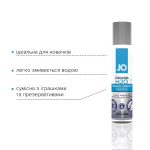 Охолоджувальна змазка на водній основі System JO H2O COOLING (30 мл) з ментолом, рослинний гліцерин. Photo 3