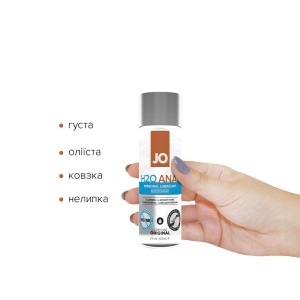 Анальна змазка System JO ANAL H2O — ORIGINAL (60 мл) на водній основі, рослинний гліцерин. Photo 2