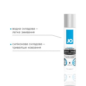 Густа змазка водно-силіконова System JO Classic Hybrid (30 мл) без парабенів, гліцерину та олій. Photo 3