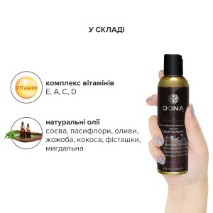 Масажна олія DONA Kissable Massage Oil Chocolate Mousse (110 мл) можна для оральних пестощів. Photo 3
