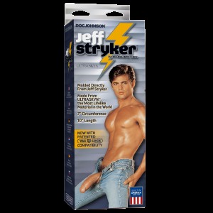 Фалоімітатор Doc Johnson Jeff Stryker White - ULTRASKYN, діаметр 5,4 см, Vac-U-Lock. Photo 2