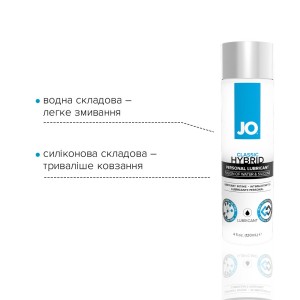 Густа змазка водно-силіконова System JO Classic Hybrid (120 мл) без парабенів, гліцерину та олій. Photo 3