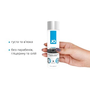 Густа змазка водно-силіконова System JO Classic Hybrid (120 мл) без парабенів, гліцерину та олій. Photo 2