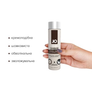 Крем-змазка з кокосовою олією System JO Silicone Free Hybrid ORIGINAL (120 мл) біла. Photo 2