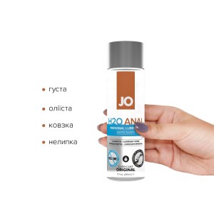 Анальна змазка System JO ANAL H2O — ORIGINAL (240 мл) на водній основі, рослинний гліцерин. Photo 2
