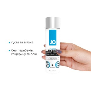 Густа змазка водно-силіконова System JO Classic Hybrid (240 мл) без парабенів, гліцерину та олій. Photo 2