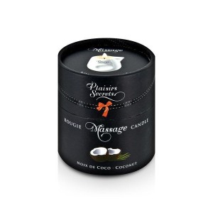 Масажна свічка Plaisirs Secrets Coconut (80 мл) подарункова упаковка, керамічний посуд. Photo 3