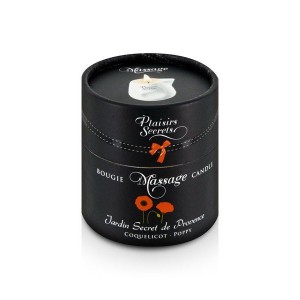 Масажна свічка Plaisirs Secrets Poppy (80 мл) подарункова упаковка, керамічний посуд. Photo 3
