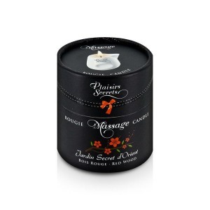 Масажна свічка Plaisirs Secrets Red Wood (80 мл) подарункова упаковка, керамічний посуд. Photo 3