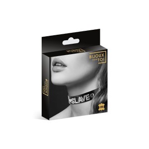 Чокер зі стразами Bijoux Pour Toi - SLAVE, натуральна шкіра. Photo 3