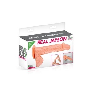 Фалоімітатор Real Body — Real Jayson Flesh, TPE, діаметр 4 см. Photo 3