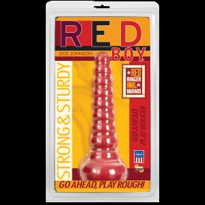 Анальна пробка-втулка Doc Johnson Red Boy - Red Ringer Anal Wand, макс. діаметр 4,5 см. Photo 2