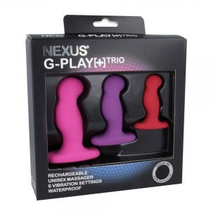 Набор вибромассажеров простаты Nexus G-Play Trio Plus, макс диаметр 2,3-3,0-3,5см, для новичков. Photo 2