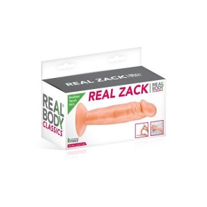 Фалоімітатор Real Body — Real Zack Flesh, TPE, діаметр 3,7 см. Photo 3