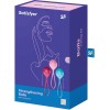 Вагінальні кульки Satisfyer Strengthening Balls (3шт), діаметр 3,8 см, маса 62-82-98г, монолітні