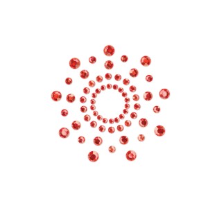 Пестіс з кристалів Bijoux Indiscrets - Mimi Red, прикраса на груди. Photo 3