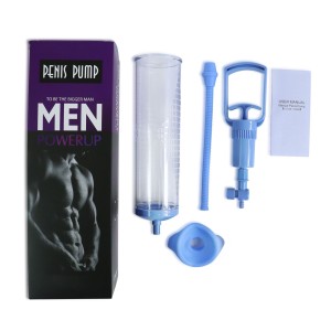 Вакуумна помпа з ручним насосом Men Powerup Blue. Photo 3