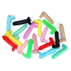 Крафтовое мыло-член с присоской Чистый Кайф Violet size L натуральное. Photo 3