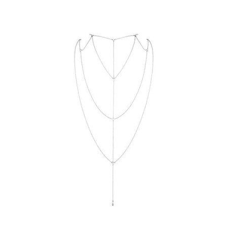 Ланцюжок для спини Bijoux Indiscrets Magnifique Back and Cleavage Chain - Silver, прикраса для тіла