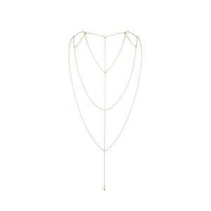 Ланцюжок для спини Bijoux Indiscrets Magnifique Back and Cleavage Chain - Gold, прикраса для тіла