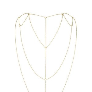 Ланцюжок для спини Bijoux Indiscrets Magnifique Back and Cleavage Chain - Gold, прикраса для тіла. Photo 2