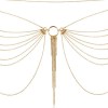 Ланцюжок на трусики або ліф Bijoux Indiscrets MAGNIFIQUE Waist Chain - Gold, прикраса на тіло