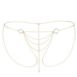 Ланцюжок-трусики Bijoux Indiscrets Magnifique Bikini Chain – Gold, прикраса для тіла. Photo 2