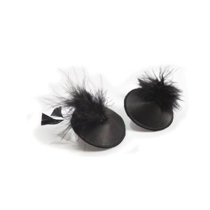 Пестіс - стикини Bijoux Indiscrets Burlesque pasties FEATHER, з пір'ям. Photo 2
