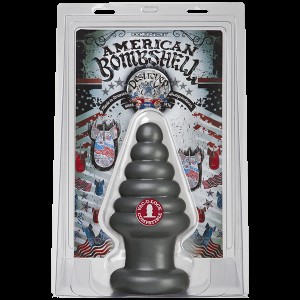 Анальна пробка для фістингу Doc Johnson American Bombshell Destroyer Gun Metal, діаметр 10,7 см. Photo 2