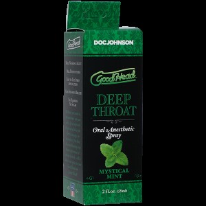 Спрей для мінету Doc Johnson GoodHead DeepThroat Spray - Mystical Mint 59 мл для глибокого мінету. Photo 2