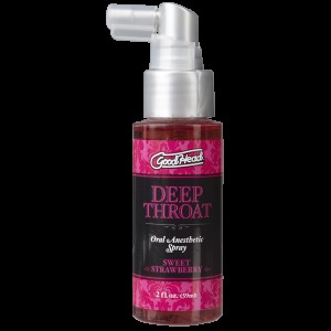 Спрей для мінету Doc Johnson GoodHead DeepThroat Spray - Sweet Strawberry 59 мл для глибокого мінету