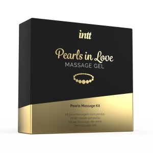 Набір для перлинного масажу Intt Pearls in Love: намисто та силіконовий масажний гель. Photo 3