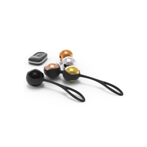 Набір вагінальних кульок Dorcel Training Balls, діам. 3,4 см, вага 20-117гр, є вібрація, пульт ДК. Photo 2