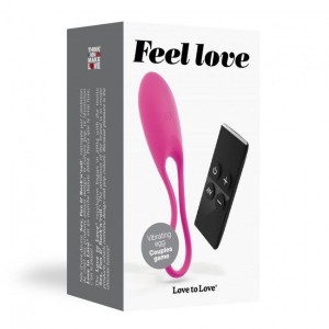 Виброяйце Love To Love Feel Love Pink з пультом ДК та регулюванням інтенсивності. Photo 3