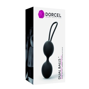 Вагінальні кульки Dorcel Dual Balls Black, діаметр 3,6 см, вага 55гр. Photo 3