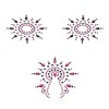 Пестіс з кристалів Petits Joujoux Gloria set of 3 - Black/Pink, прикраса на груди та вульву