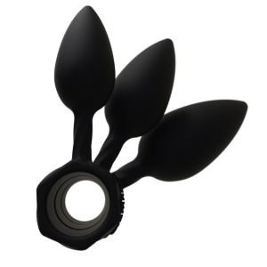 Набір анальних пробок Bathmate Anal Training Plugs, діаметр 2,5 см - 3,1см - 3,8см. Photo 2