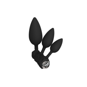 Набір анальних вібропробок Bathmate Anal Training Plugs VIBE, діаметр 2,5 см - 3,1см - 3,8см. Photo 3